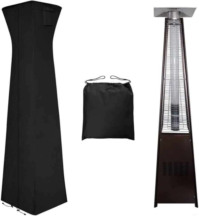 غطاء مدفأة الفناء المقاوم للماء بسحاب كامل وحاشية مرنة وفتحة تهوية اللون 1 - Image 1